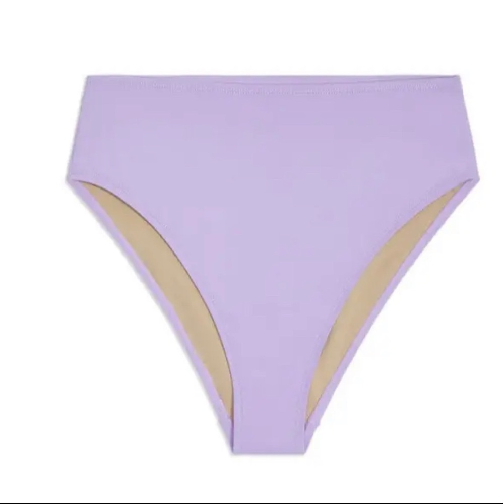 WeWoreWhat Binini Bottom High Waisted Lilac Size XS